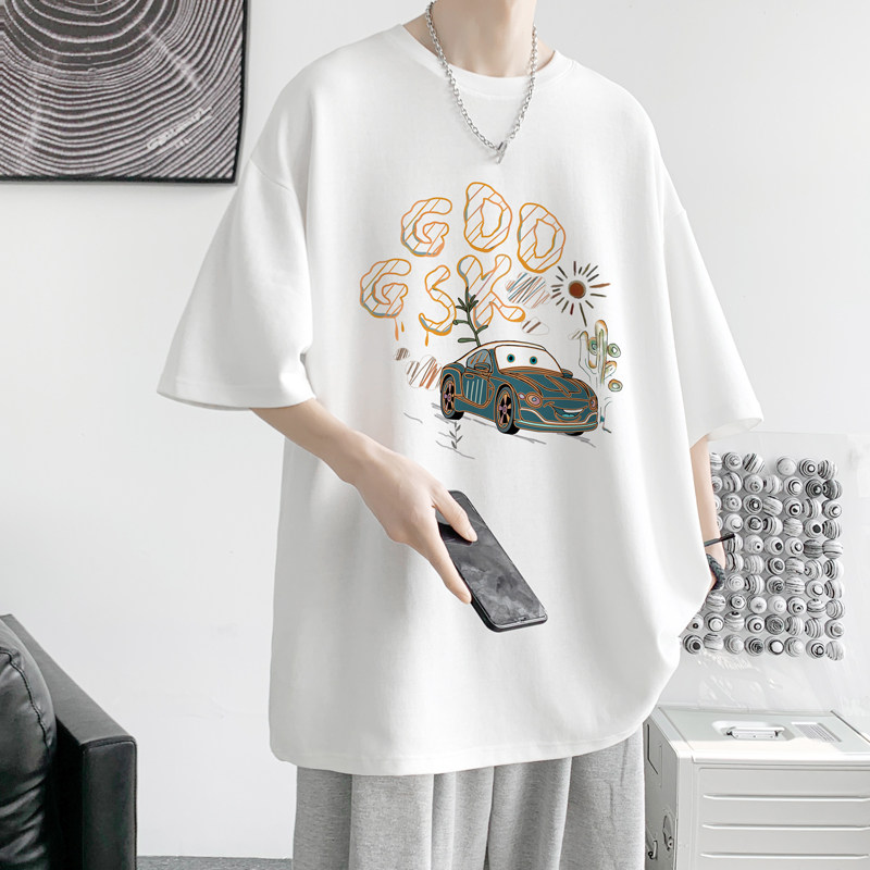 已注册/夏季汽车印花半袖短袖T恤男大码体恤打底衫DT3268/P25图片