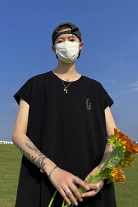已注册/夏季纯棉学院风背心舒适男大码坎肩打底衫 BX2156/P25图片