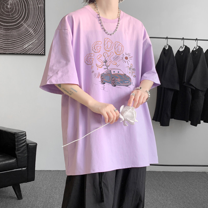 已注册/夏季汽车印花半袖短袖T恤男大码体恤打底衫DT3268/P25,男装T恤,电商B316