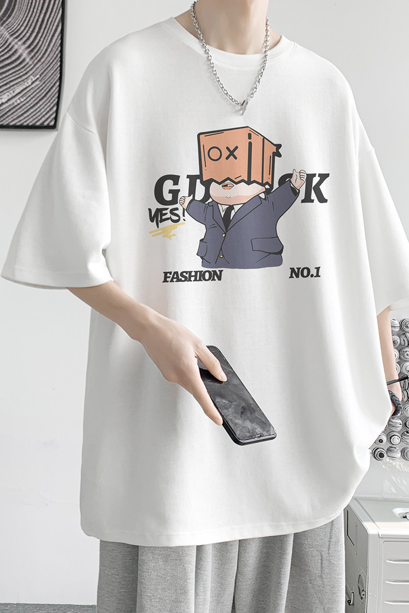 已注册/夏季人物印花运动短袖T恤男大码体恤打底衫DT7172/P25,男装T恤,电商B316