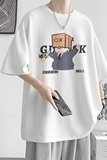 已注册/夏季人物印花运动短袖T恤男大码体恤打底衫DT7172/P25，男装T恤，电商B316