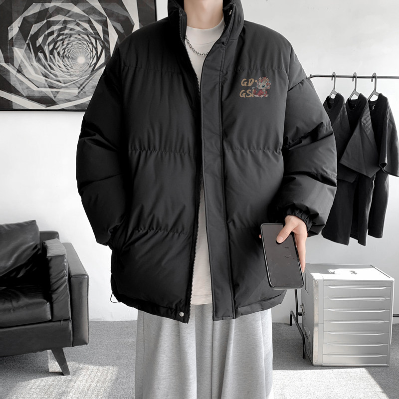 潮牌面包服冬季大码立领棉衣男生保暖帅气休闲宽松外套MF9592/P90图片
