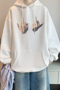 已注册/秋季美式重磅连帽卫衣男落肩大码打底衫WY9179/P45加绒P50图片