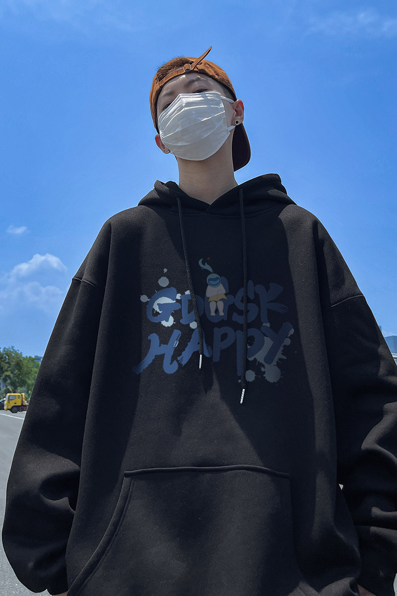 已注册/秋季新情侣印花连帽卫衣男女生大码打底衫WY0616/P50,男装卫衣,电商B316