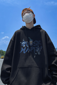 已注册/秋季新情侣印花连帽卫衣男女生大码打底衫 WY0616/P50图片