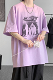 已注册/夏季纯棉印花短袖T恤宽松男情侣体恤打底衫DT9720/P25，男装T恤，电商B316