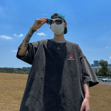 水洗重磅新款夏季大码流行短袖T恤潮男运动打底衫体恤DT1048/P35，男装T恤，电商B316
