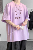 已注册/重磅新夏季潮流紫色印花短袖T恤打底衫体恤DT3555/P25，男装T恤，电商B316