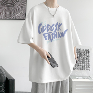 已注册/夏季印花短袖T恤男生港风大码半袖情侣体恤DT6838/P25