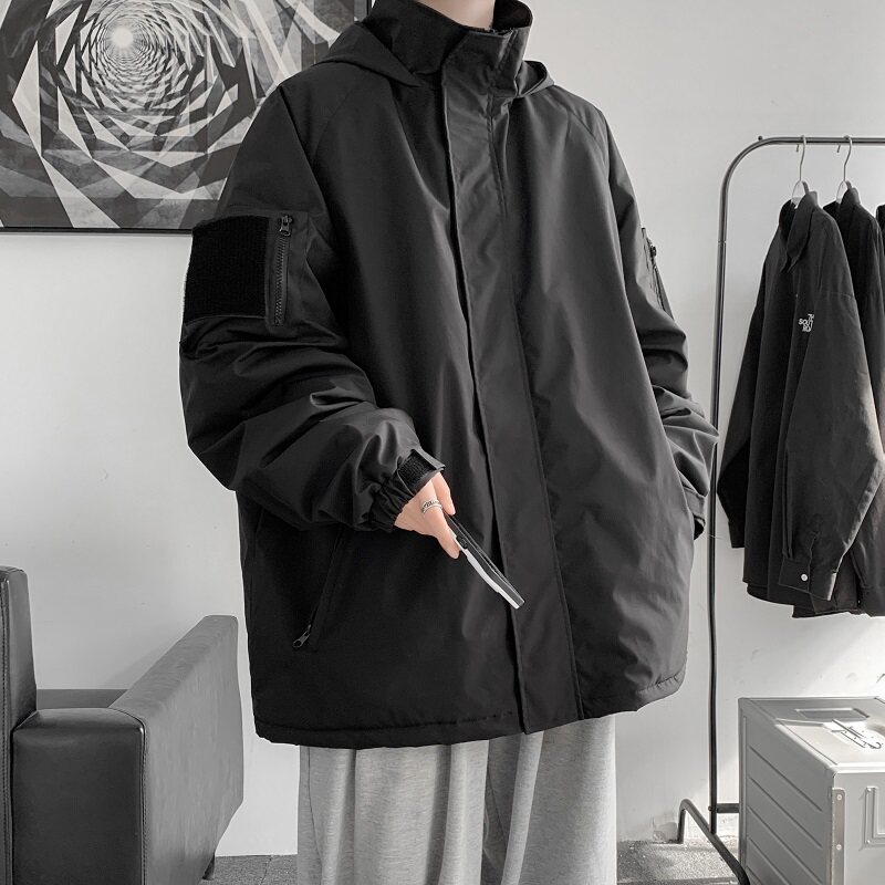 冬季新防水魔术贴棉袄男羽绒棉衣服加厚大码外套MY3368/P120，男装棉衣，电商B316