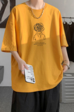 已注册/重磅新夏季黄色小人印花短袖T恤打底衫体恤DT0253/P25，男装T恤，电商B316