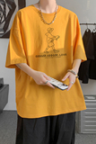 已注册/夏季黄色韩版简约短袖T恤男宽松体恤打底衫DT2010/P25，男装T恤，电商B316