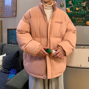 冬季潮流高街面包服男潮大码保暖棉衣情侣立领加厚外套MY1169/P90图片