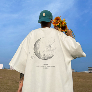 已注册/夏季简约星球半袖短袖T恤男大码体恤打底衫DT5011/P25图片