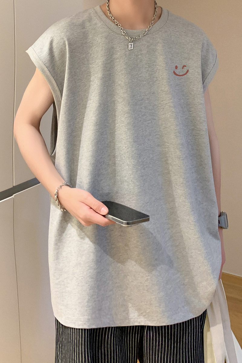 已注册/夏季灰色纯棉舒适背心男生宽松坎肩打底衫BX4825/P25,男装背心/马甲,电商B316