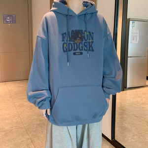 已注册/秋季上衣潮流加绒卫衣男宽松打底衫外套WY9152/P50加绒P55图片