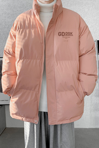 美式潮牌羽绒棉服冬季潮牌立领外套男潮保暖宽松面包服MF9396/P90图片