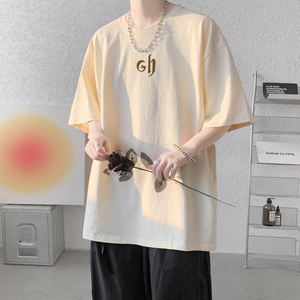 已注册/夏季潮流内搭情侣短袖T恤男大码体恤打底衫DT5998/P25图片