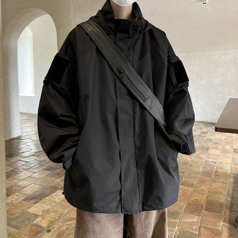 防水秋冬季休闲冲锋衣男大码夹克外套 JK6871/P100三合一P150图片