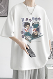 已注册/夏季潮酷滑板印花短袖T恤男大码体恤打底衫DT0227/P25，男装T恤，电商B316