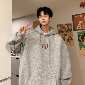 已注册/华棉秋季新传统经典款印花卫衣男大码外套 WY8661/P50图片