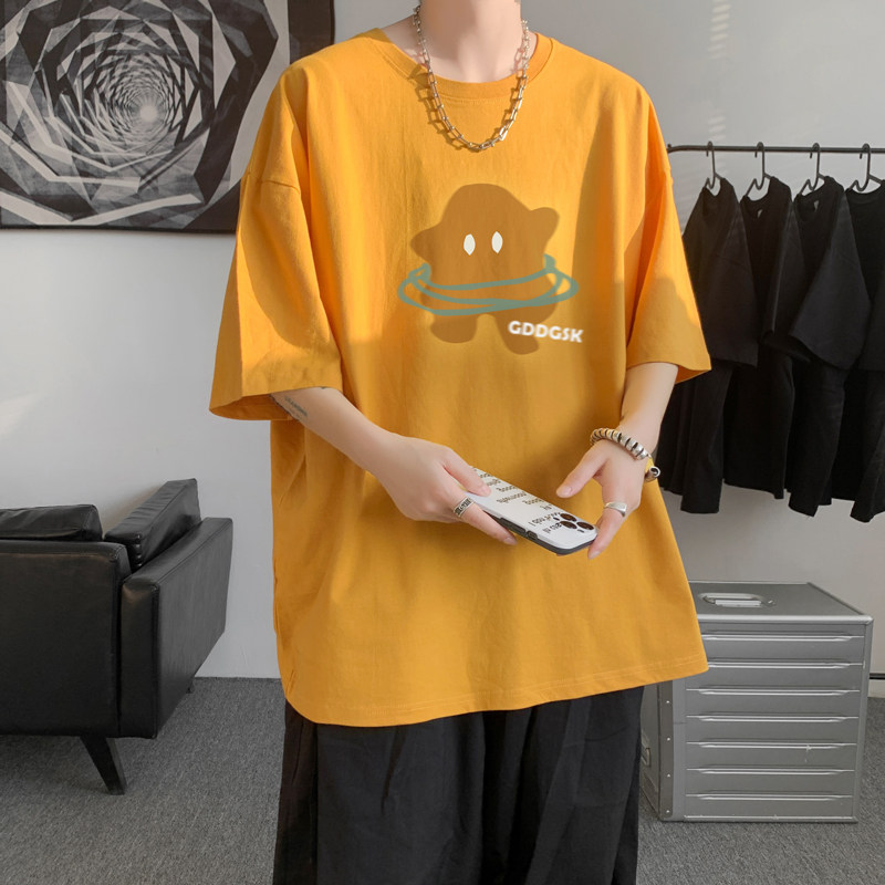 已注册/夏季圆领卡通印花短袖T恤男大码体恤打底衫DT6639/P25,男装T恤,电商B316
