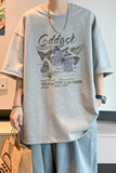 已注册/夏季文艺风潮牌短袖T恤男生大码体恤打底衫DT2944/P25，男装T恤，电商B316