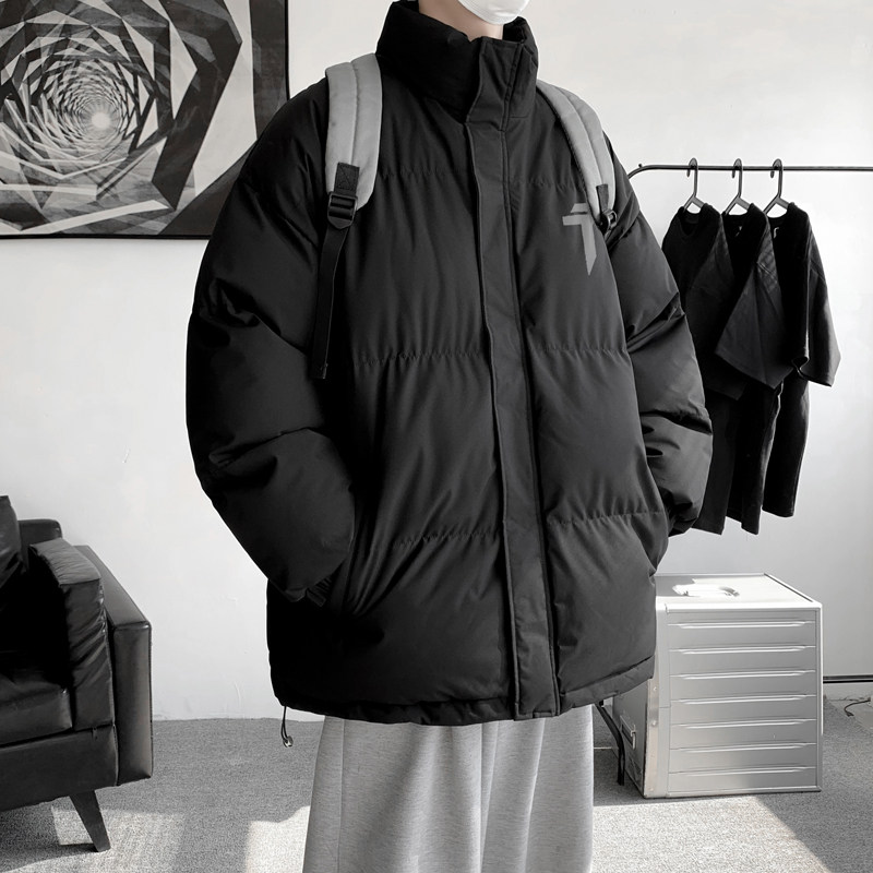 羽绒棉服冬季潮牌青少年保暖立领外套男宽松休闲面包服MF9606/P90,男装棉衣,电商B316