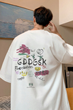 已注册/夏季白色文艺潮牌短袖T恤男大码体恤打底衫DT5942/P25，男装T恤，电商B316