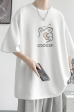 已注册/夏季熊掌印花可爱宽松短袖T恤男体恤打底衫DT9620/P25，男装T恤，电商B316