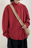 已注册/秋冬季新款宽松半高领红色卫衣男潮大码长袖T恤WY9574/P28，男装卫衣，电商B316