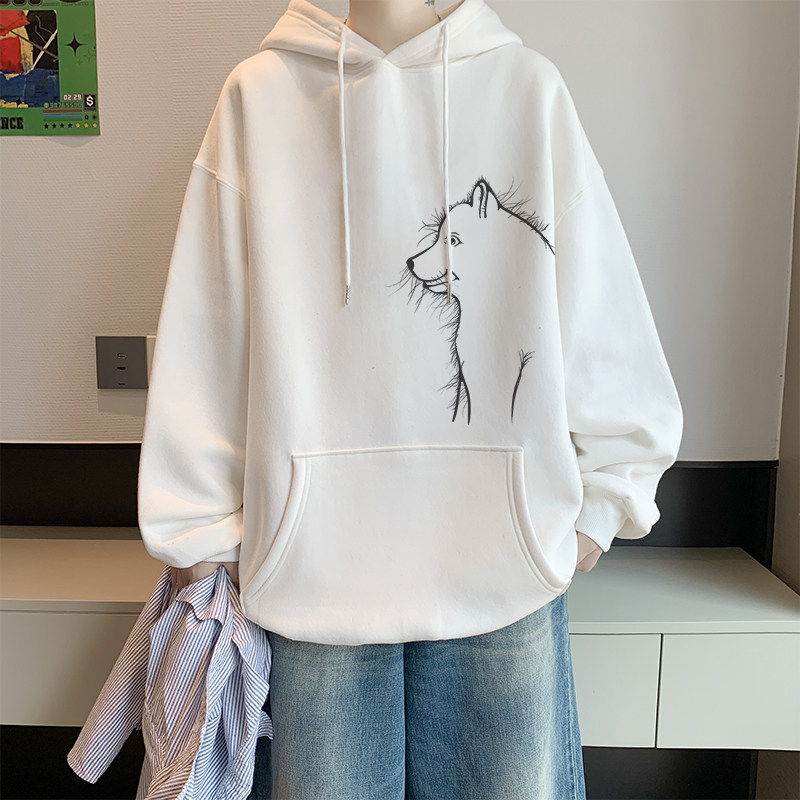 已注册/秋季日系潮流卫衣男流行宽松大码外套潮WY9191/P45加绒P50,男装卫衣,电商B316