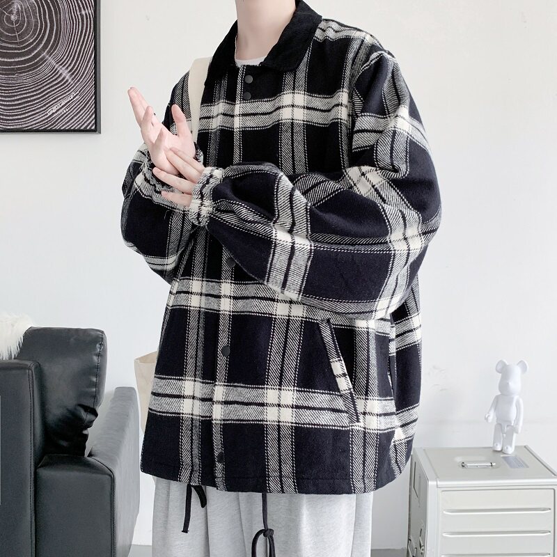 2025秋季新款翻领棒球服男港风ins情侣夹克大码外套潮JK4300/P135,男装夹克,电商B316