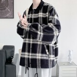 2025秋季新款潮牌棒球服男女港风ins夹克大码格子外套JK4300/P135，男装夹克，电商B316