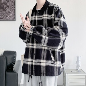 2025秋季新款翻领棒球服男港风ins情侣夹克大码外套潮JK4300/P135图片