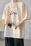 已注册/夏季卡其色纯棉短袖T恤男生宽松体恤打底衫DT2877/P25，男装T恤，电商B316