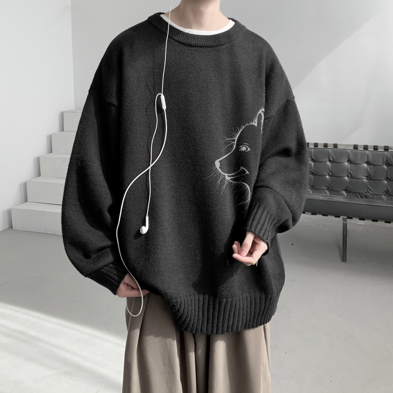 已注册/冬季美式重磅针织衫男潮宽松圆领毛衣大码上衣MY9506/P45,男装针织衫/毛衣,电商B316 已注册/冬季美式重磅针织衫男潮宽松圆领毛衣大码上衣MY9506/P45,男装针织衫/毛衣,电商B316