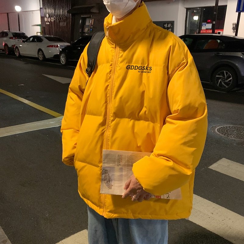 冬季港风加厚羽绒棉服男潮牌棉衣情侣大码宽松港风外套MY333/P90,男装棉衣,电商B316