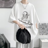 已注册/夏季新款短袖T恤男女日系中性半袖体恤男装DX8585/P25，男装T恤，电商B316