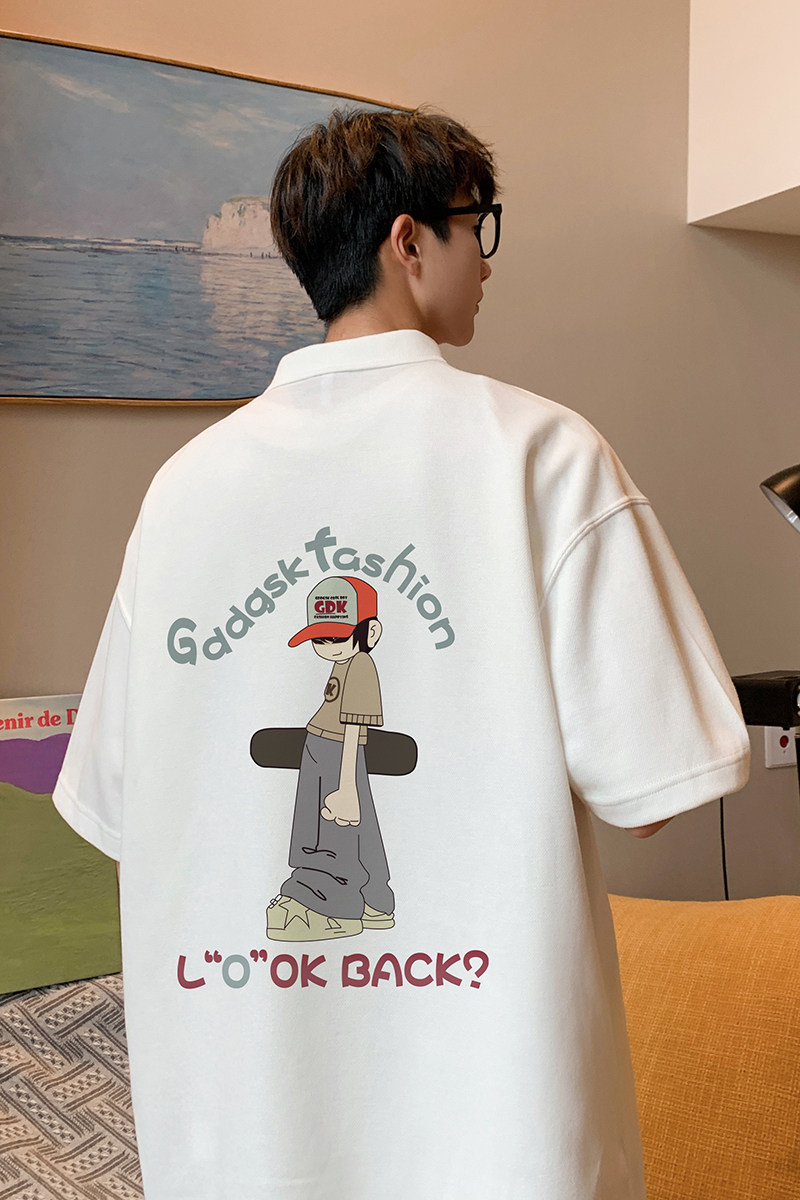 已注册/夏季新polo衫大码日系休闲风短袖T恤男体恤PL1785/P45,男装Polo衫,电商B316