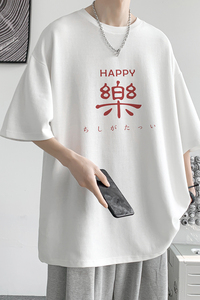 已注册/夏季印花短袖T恤男港风半袖大码体恤打底衫DT8800/P25图片