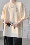 已注册/夏季日系卡通半袖短袖T恤男宽松体恤打底衫DT5105/P25，男装T恤，电商B316