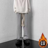 冬季手工编织带加厚卫裤男大码休闲拖地运动裤YD5565/P35加绒P45，男装休闲裤，电商B316