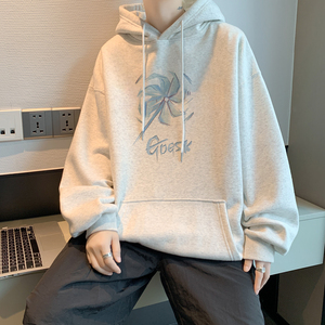 已注册/华棉秋季新男士潮流印花外套男连帽打底衫 WY9118/P50图片