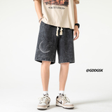 主推！水洗夏季五分裤情侣宽松休闲裤男生短裤大码DK2510/P45，男装休闲裤，电商B316