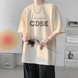 已注册/夏季日系印花半袖短袖T恤男大码体恤打底衫DT5520/P25