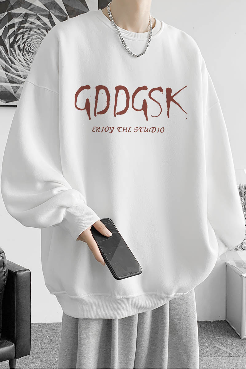 已注册/秋季重磅棉卫衣男圆领大码T恤打底衫情侣外套女WY6663/P35,男装卫衣,电商B316