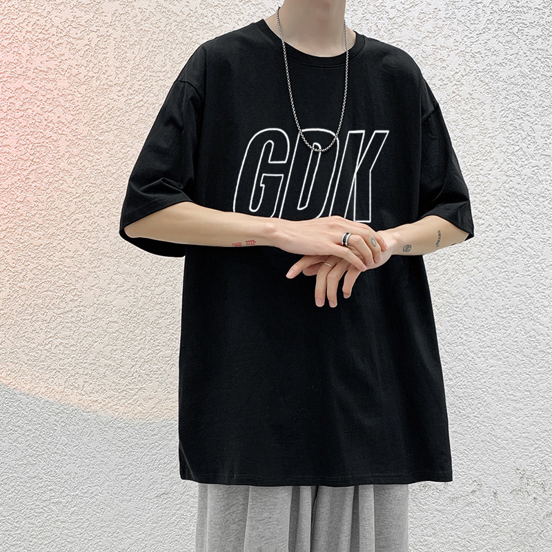 已注册/夏季印花短袖T恤男女港风半袖大码情侣体恤DT3366/P25图片