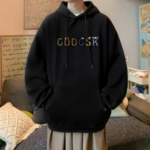 已注册/秋季重磅连帽卫衣男生宽松潮流青年外套WY9303/P45加绒P50图片