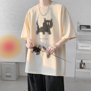 已注册/夏季清新休闲风短袖T恤男生大码体恤打底衫DT3988/P25图片
